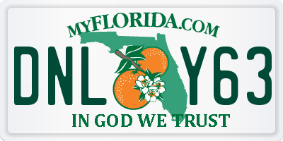 FL license plate DNLY63