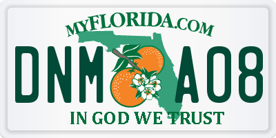 FL license plate DNMA08