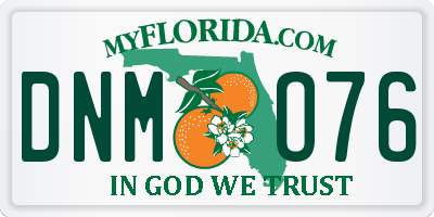 FL license plate DNMO76