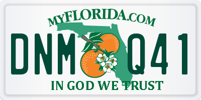 FL license plate DNMQ41