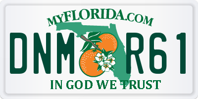 FL license plate DNMR61