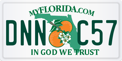 FL license plate DNNC57