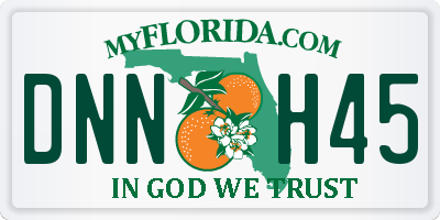 FL license plate DNNH45