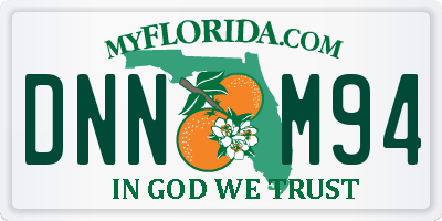 FL license plate DNNM94
