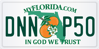 FL license plate DNNP50