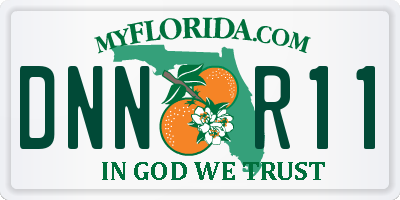 FL license plate DNNR11