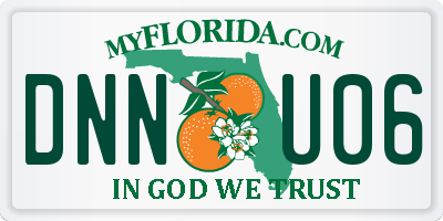 FL license plate DNNU06