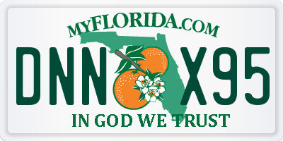 FL license plate DNNX95