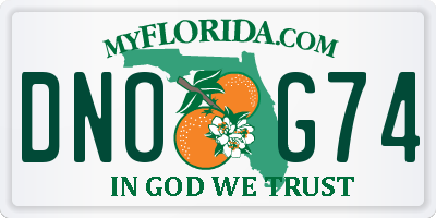 FL license plate DNOG74