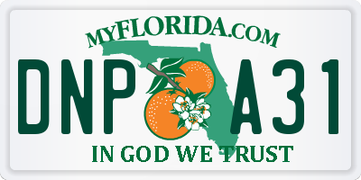 FL license plate DNPA31