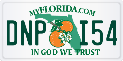 FL license plate DNPI54