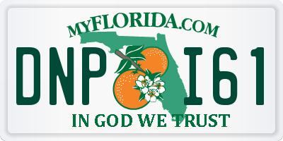FL license plate DNPI61