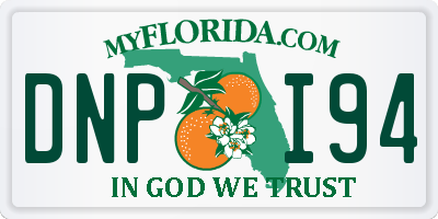 FL license plate DNPI94