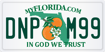 FL license plate DNPM99