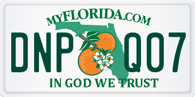 FL license plate DNPQ07
