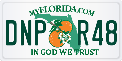 FL license plate DNPR48