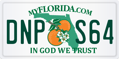 FL license plate DNPS64
