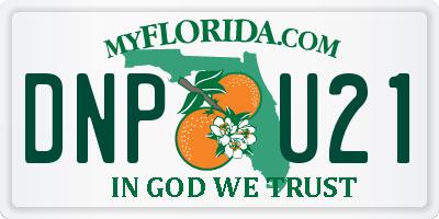 FL license plate DNPU21