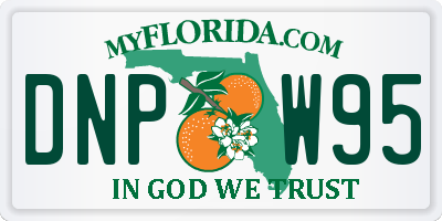 FL license plate DNPW95