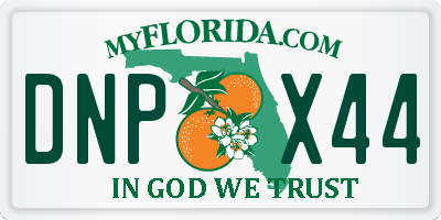 FL license plate DNPX44