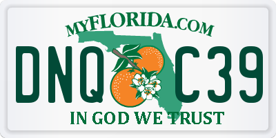 FL license plate DNQC39