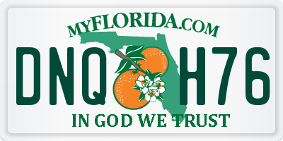 FL license plate DNQH76