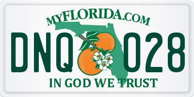 FL license plate DNQO28