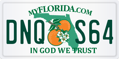 FL license plate DNQS64