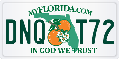 FL license plate DNQT72