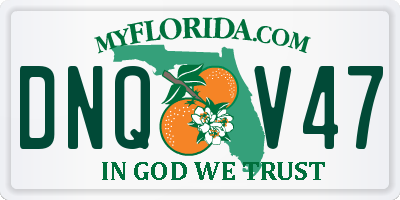 FL license plate DNQV47