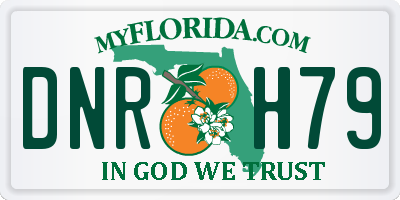 FL license plate DNRH79