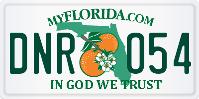 FL license plate DNRO54