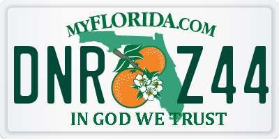 FL license plate DNRZ44