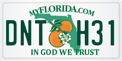 FL license plate DNTH31