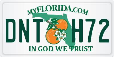 FL license plate DNTH72