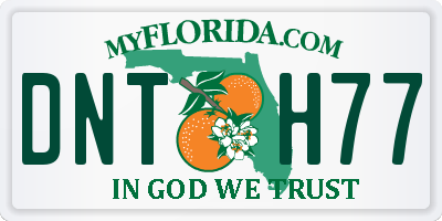 FL license plate DNTH77