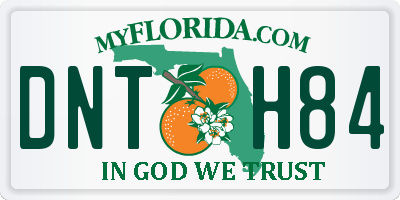 FL license plate DNTH84