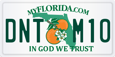 FL license plate DNTM10