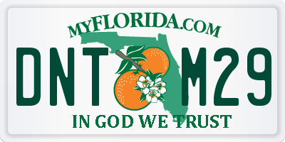 FL license plate DNTM29