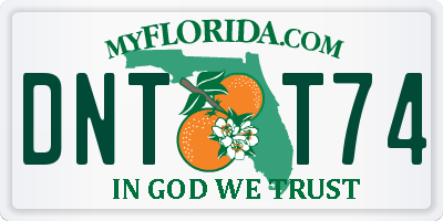 FL license plate DNTT74