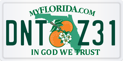 FL license plate DNTZ31