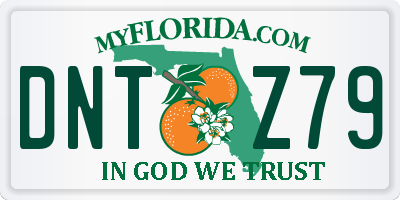 FL license plate DNTZ79