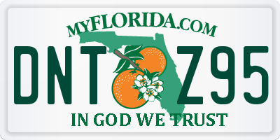 FL license plate DNTZ95