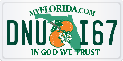 FL license plate DNUI67