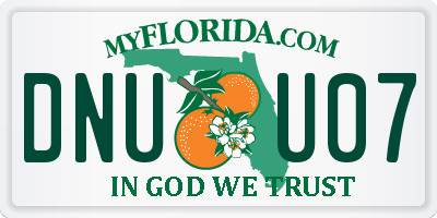 FL license plate DNUU07