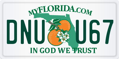 FL license plate DNUU67
