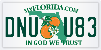 FL license plate DNUU83
