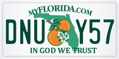 FL license plate DNUY57