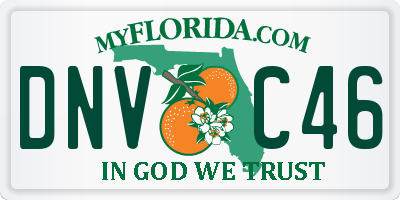 FL license plate DNVC46