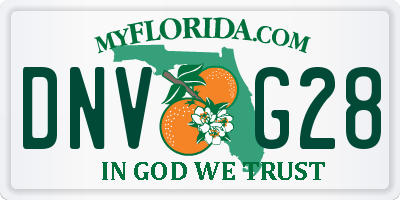 FL license plate DNVG28